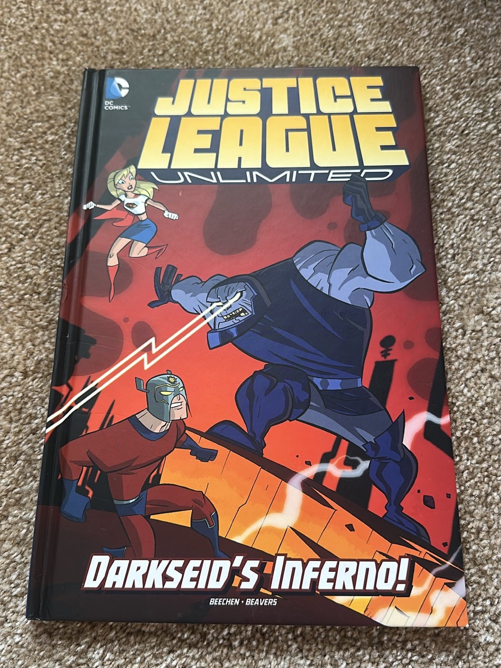 DC Comics Justice League Unlimited Hardcover - Red, Yellow, Blue, Black
